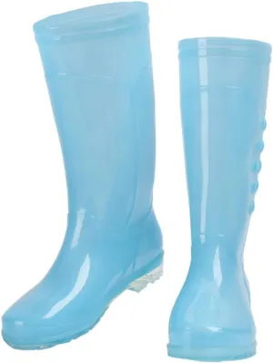 1Pair Transparent High Rain Boots for Women Material Lightweight Design for Easy Off for Rainy Outdoor Activities Candy