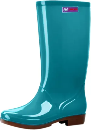 AMDBEL Rain Boots for Women Waterproof, Women's Rain Boots Waterproof Ankle Rain Shoes for Ladies Chelsea Boots Garden Shoes 01