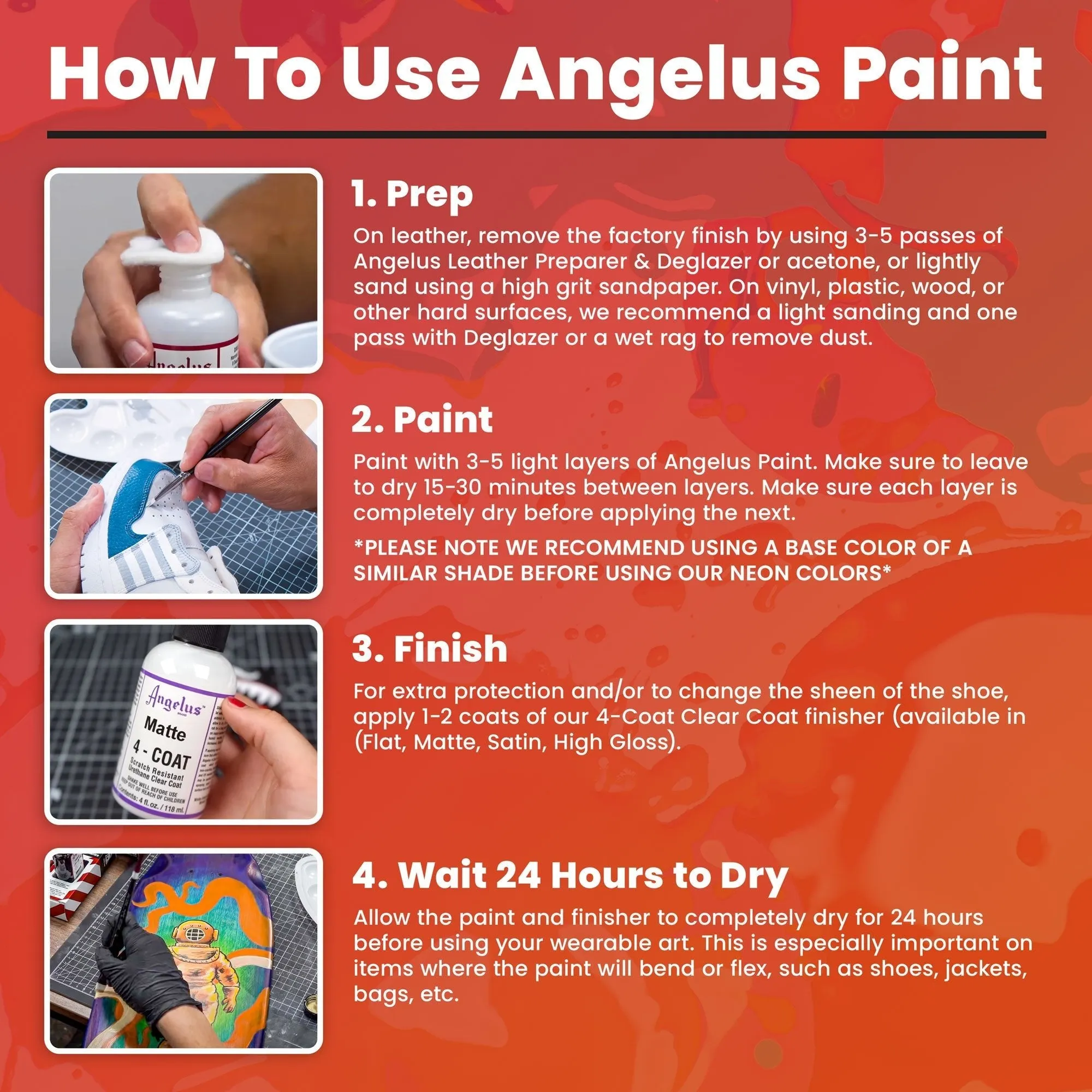 Angelus Tangerine Paint