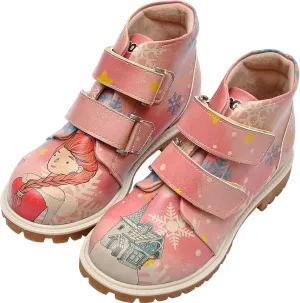 Ankle Boots for Kids - Vegan Leather and Unique Design Winter Boots for Kids