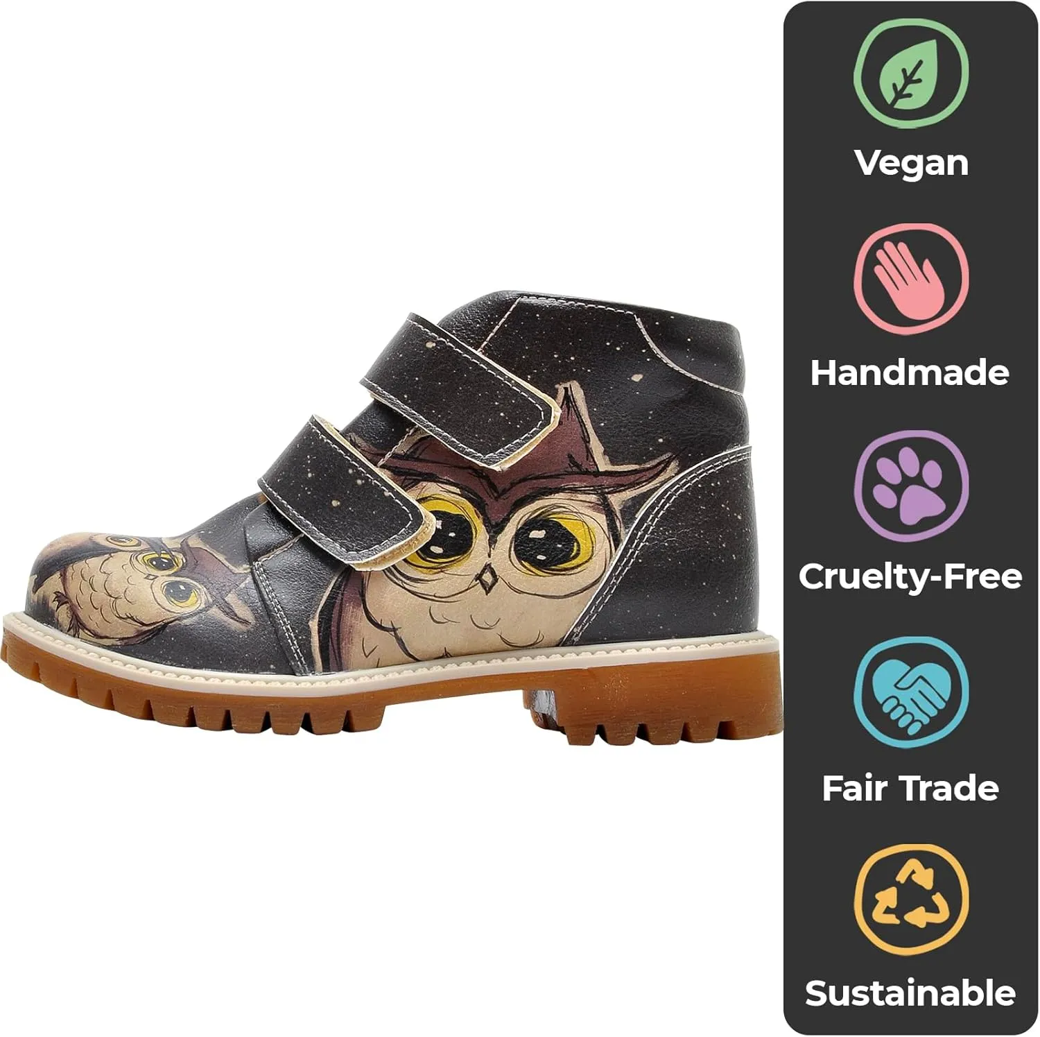 Ankle Boots for Kids - Vegan Leather and Unique Design Winter Boots for Kids