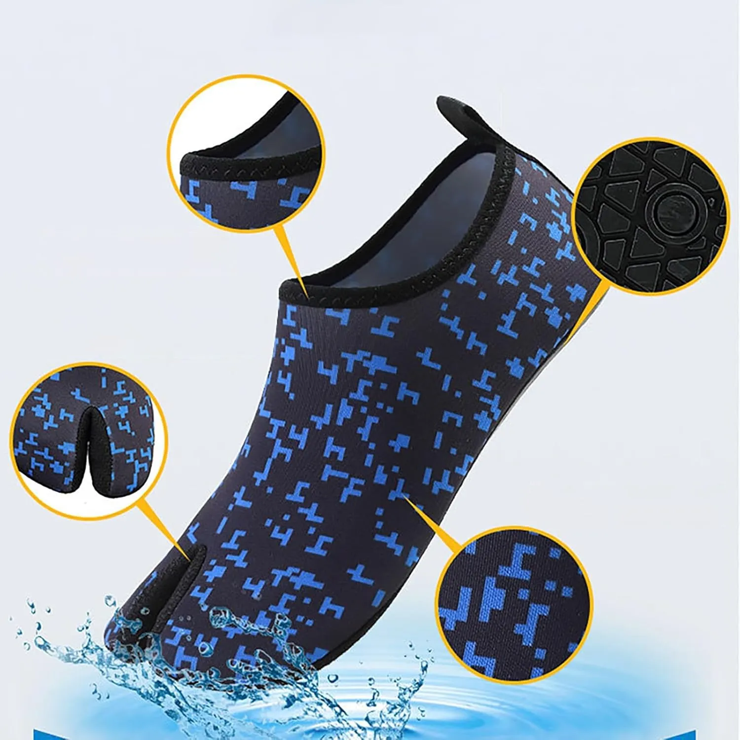 Aqua Sport Shoes for Men Women Quick Dry Water Swim Beach Pool Surf Hiking Kayaking Diving Yoga Barefoot Lightweight Design