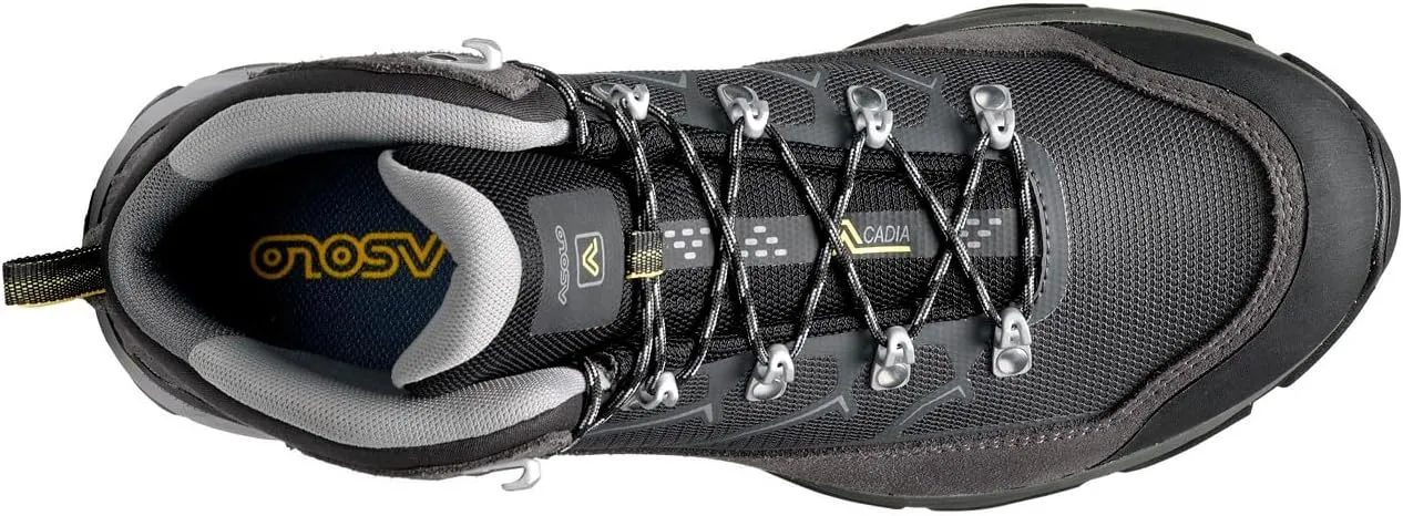 ASOLO Men's ACADIA MID GTX Lace-Up Ankle-High Outdoor Hiking Boots w/Water-Resistant Suede & Nylon Upper, Breathable Lining
