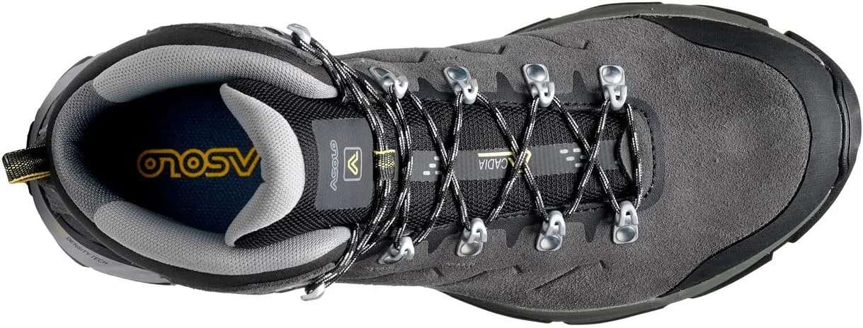 ASOLO Men's ACADIA MID LTH GTX Lace-Up Ankle-High Hiking Trekking Boots with Water-Resistant Suede Upper, Breathable Lining