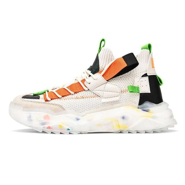 Autumn Men's Plus Size Breathable Comfortable Chunky Sneakers Casual Shoes