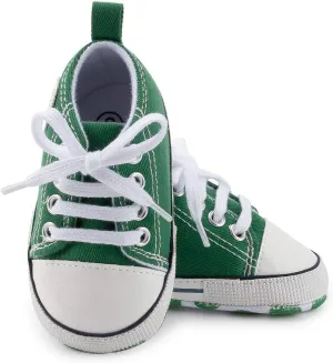 Baby Boys Girls Canvas Sneaker Soft Anti-Slip Sole Newborn Infant First Walkers Canvas Denim Shoes