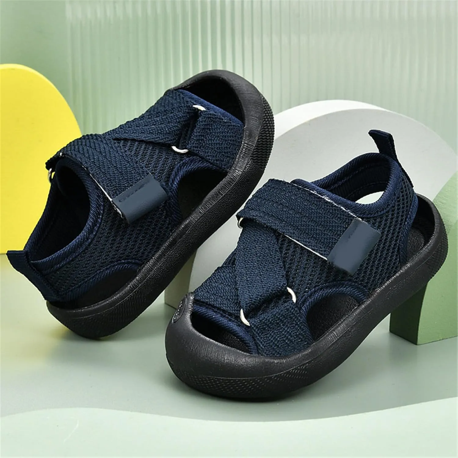 Baby Boys Girls Lightweight Sports Sandals Anti-Slip Rubber Sole Beach Water Shoes Infant First Walking Shoes