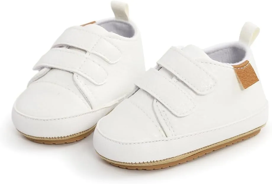 Baby Girls Boys Shoes Soft Anti-Slip Sole Newborn First Walkers High Top Canvas Denim Unisex Infant Sneaker