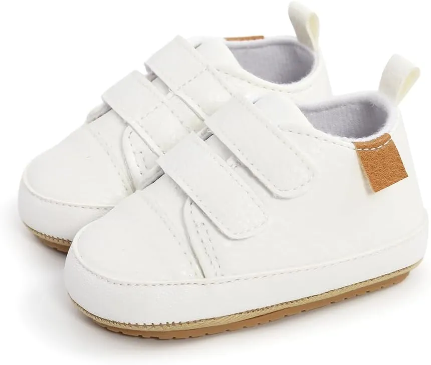 Baby Girls Boys Shoes Soft Anti-Slip Sole Newborn First Walkers High Top Canvas Denim Unisex Infant Sneaker