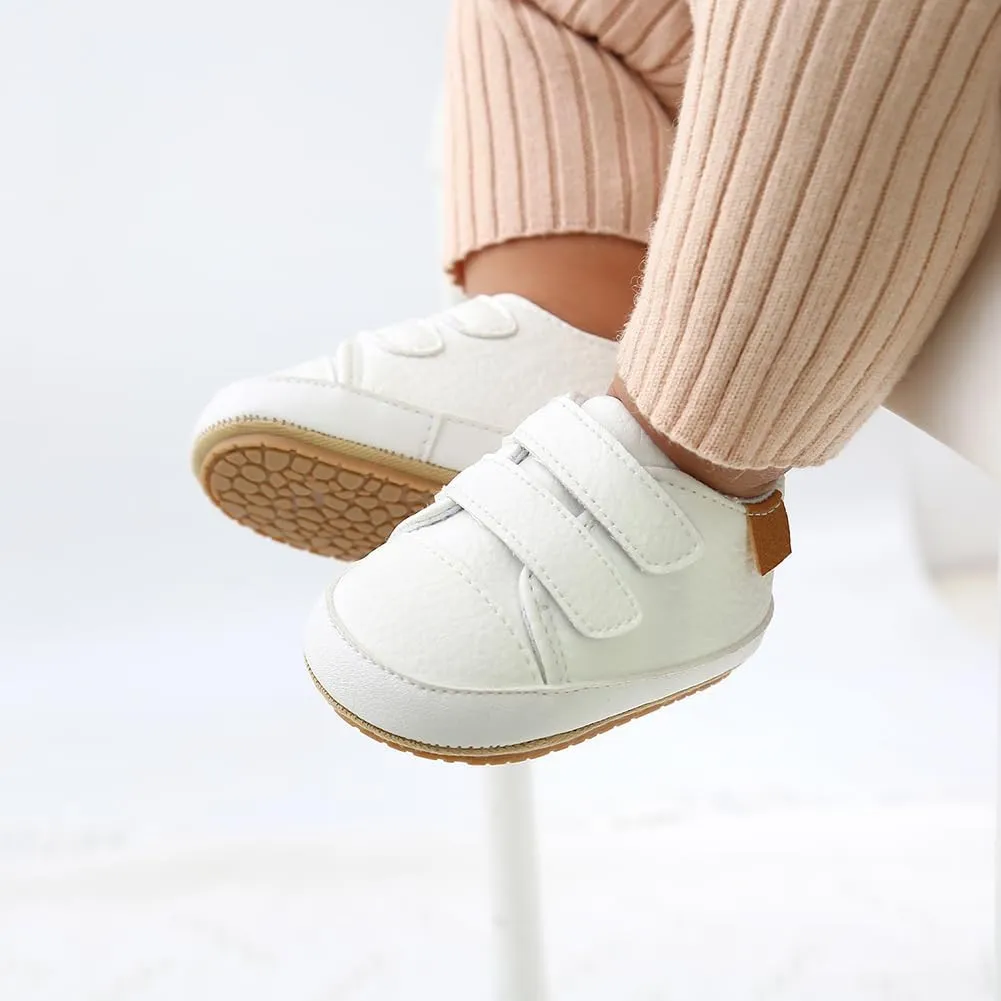 Baby Girls Boys Shoes Soft Anti-Slip Sole Newborn First Walkers High Top Canvas Denim Unisex Infant Sneaker