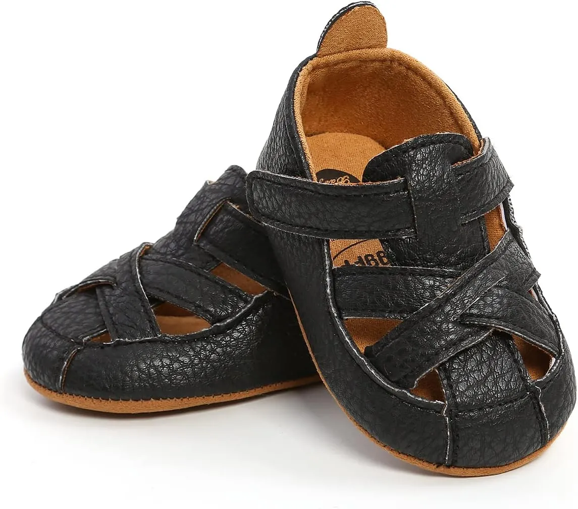 Baby Girls Boys Summer Sandals Unisex Infant Premium Soft Anti-Slip Rubber Sole Toddler Outdoor Beach Walking Shoes