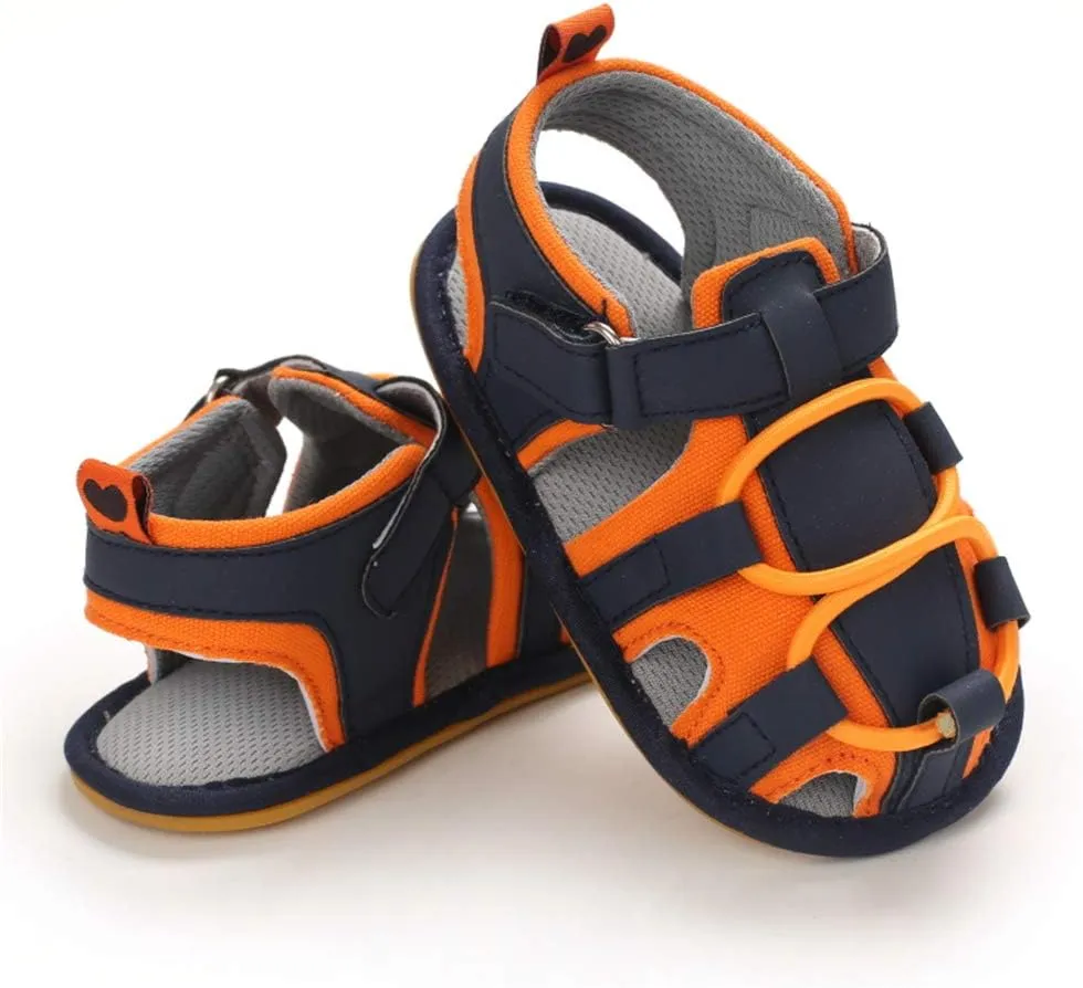 Baby Girls Boys Summer Sandals Unisex Infant Premium Soft Anti-Slip Rubber Sole Toddler Outdoor Beach Walking Shoes