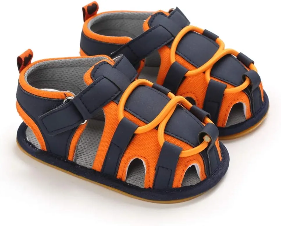 Baby Girls Boys Summer Sandals Unisex Infant Premium Soft Anti-Slip Rubber Sole Toddler Outdoor Beach Walking Shoes