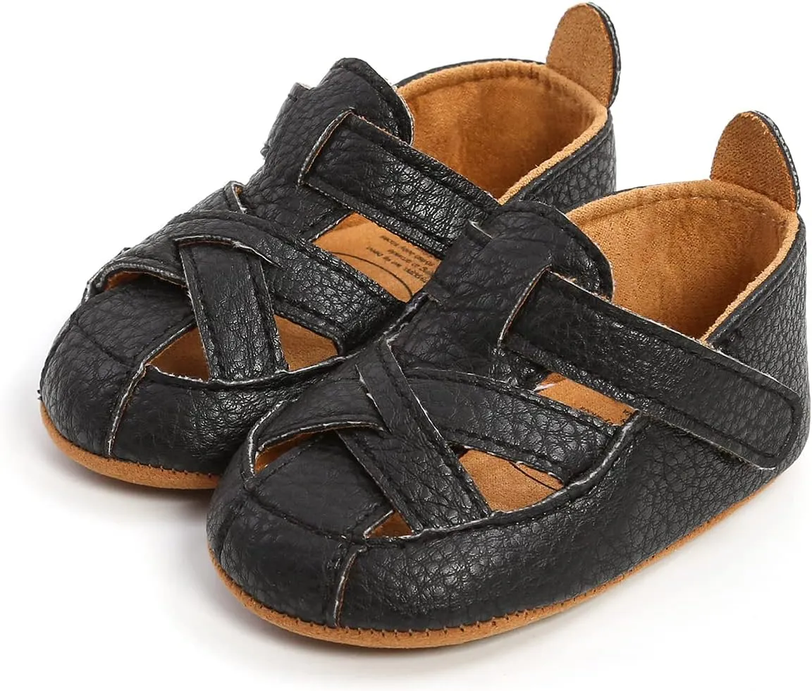 Baby Girls Boys Summer Sandals Unisex Infant Premium Soft Anti-Slip Rubber Sole Toddler Outdoor Beach Walking Shoes