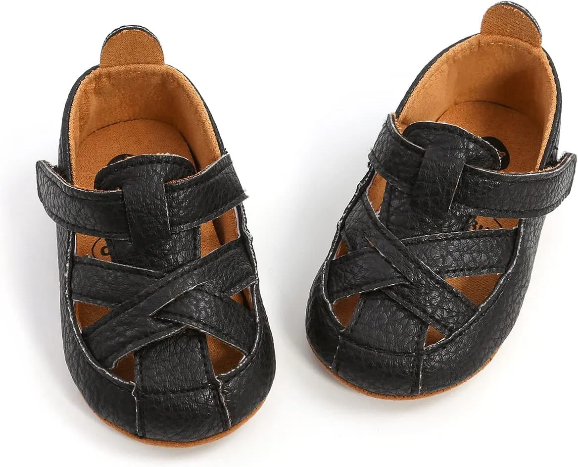 Baby Girls Boys Summer Sandals Unisex Infant Premium Soft Anti-Slip Rubber Sole Toddler Outdoor Beach Walking Shoes
