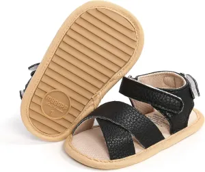 Baby Girls Boys Summer Sandals Unisex Infant Premium Soft Anti-Slip Rubber Sole Toddler Outdoor Beach Walking Shoes