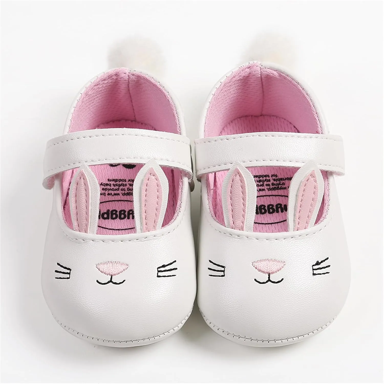 Baby Girls Mary Jane Flats Anti-Slip Rubber Sole Bow Toddler Princess Dress Shoes