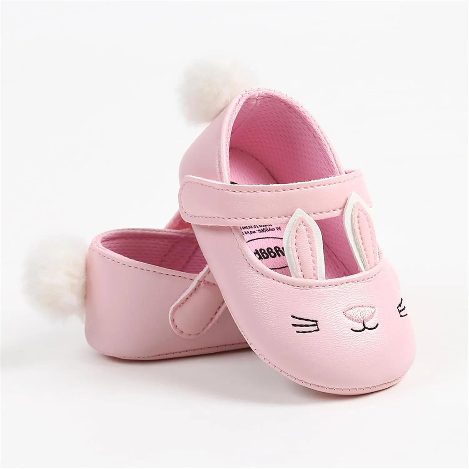 Baby Girls Mary Jane Flats Anti-Slip Rubber Sole Bow Toddler Princess Dress Shoes