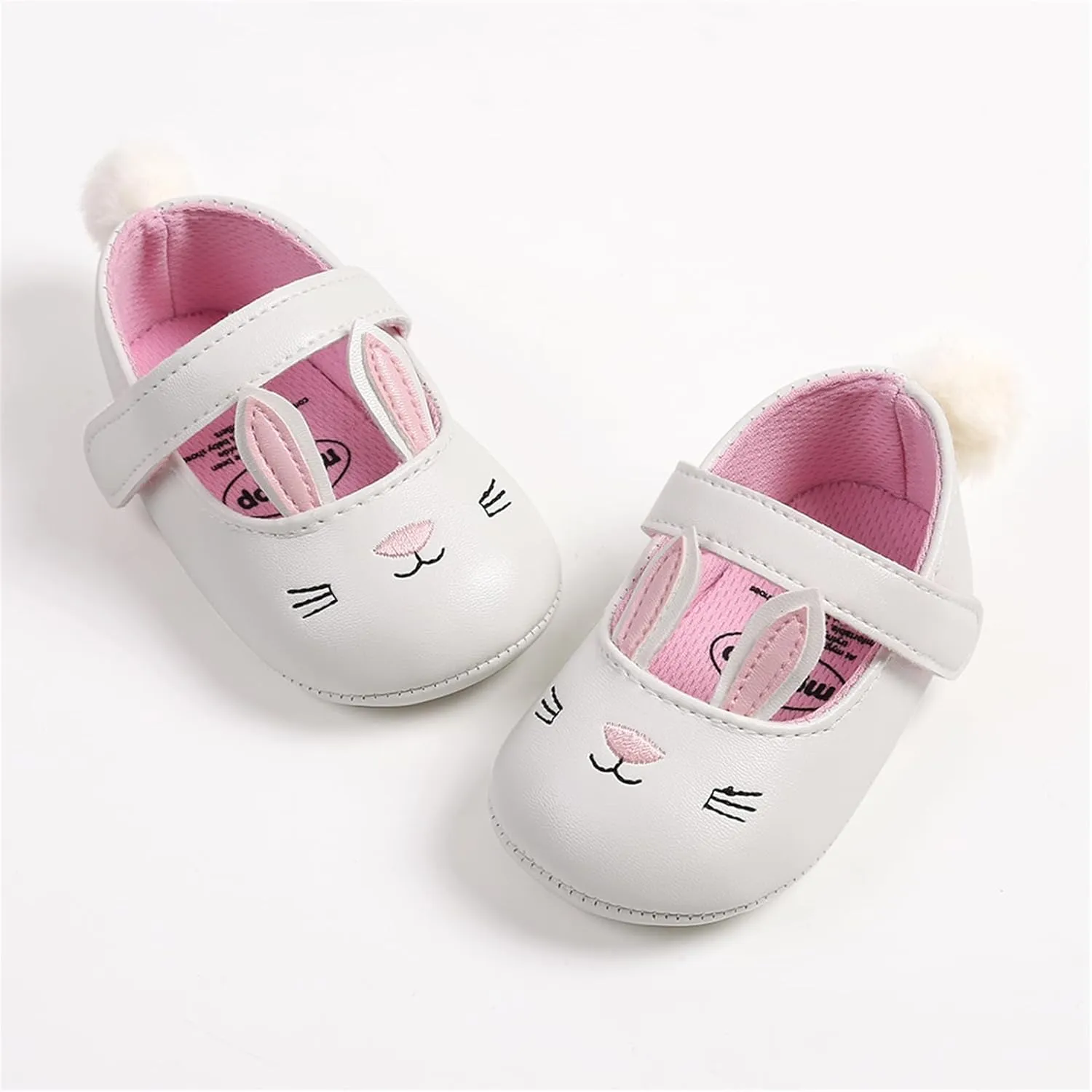 Baby Girls Mary Jane Flats Anti-Slip Rubber Sole Bow Toddler Princess Dress Shoes
