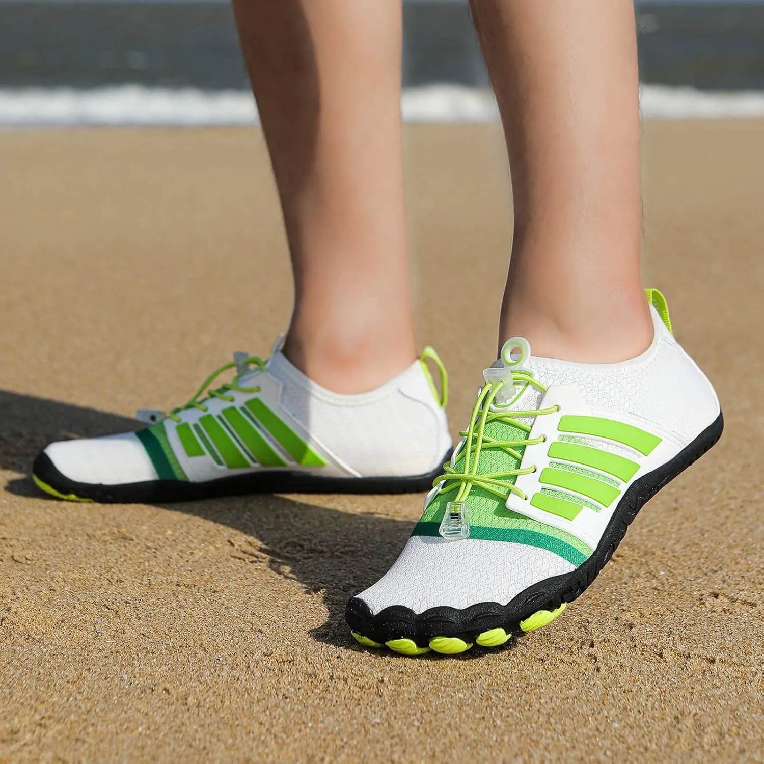 Barefoot Water Shoes,Quick-Dry Breathable Lightweight Swim Beach Pool Shoes,Summer Comfy Non-Slip Surf Aqua Barefoot Shoes,Unisex,for Fitness/Exercise/Yoga