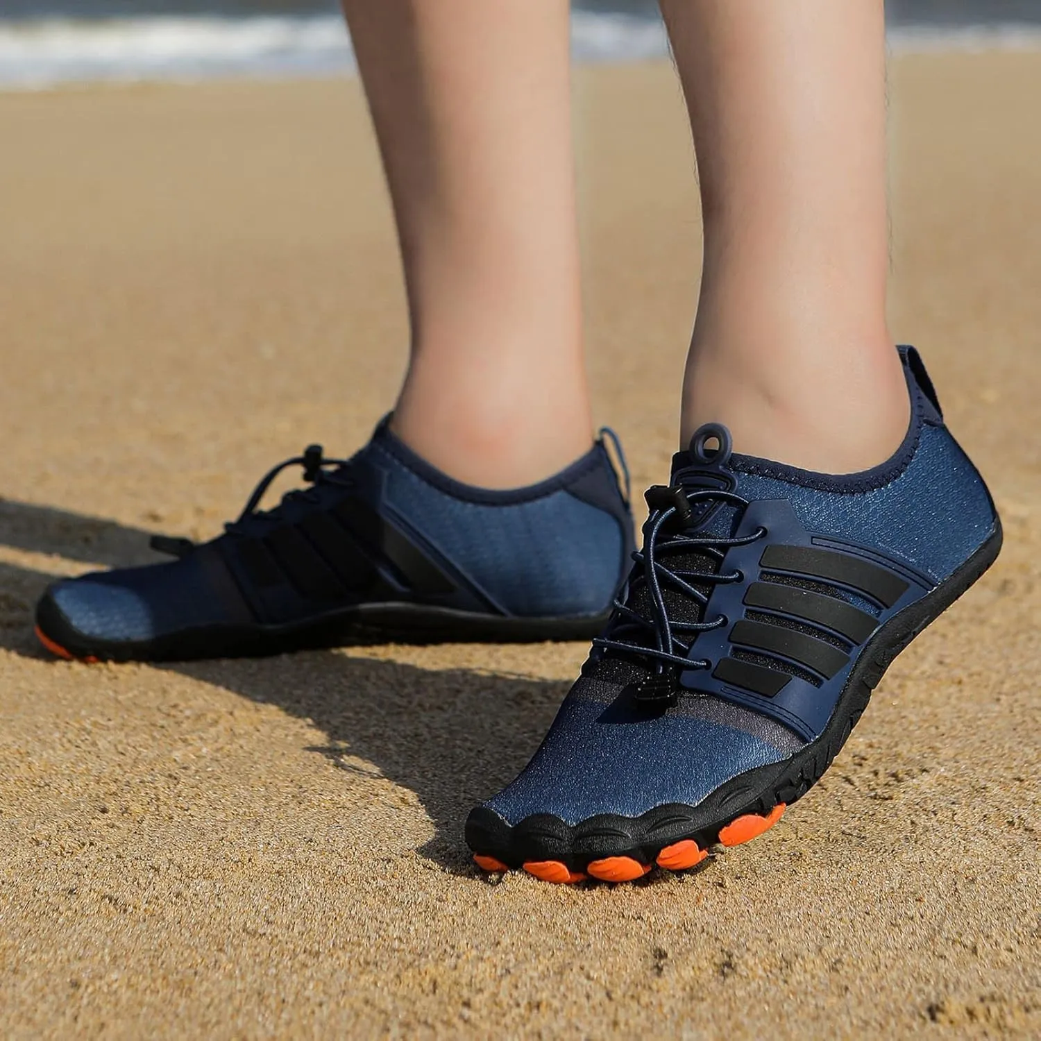 Barefoot Water Shoes,Quick-Dry Breathable Lightweight Swim Beach Pool Shoes,Summer Comfy Non-Slip Surf Aqua Barefoot Shoes,Unisex,for Fitness/Exercise/Yoga