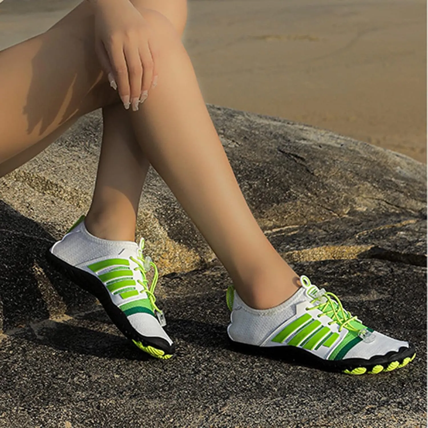 Barefoot Water Shoes,Quick-Dry Breathable Lightweight Swim Beach Pool Shoes,Summer Comfy Non-Slip Surf Aqua Barefoot Shoes,Unisex,for Fitness/Exercise/Yoga