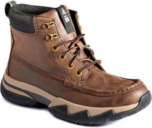 BASS OUTDOOR Men's Leather Lace Up Cushioned Insole Water Resistant Boot Hiking