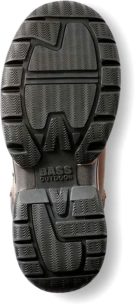 BASS OUTDOOR Men's Leather Lace Up Cushioned Insole Water Resistant Boot Hiking