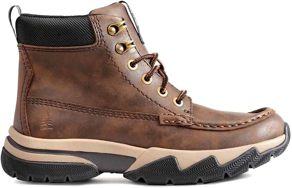 BASS OUTDOOR Men's Leather Lace Up Cushioned Insole Water Resistant Boot Hiking