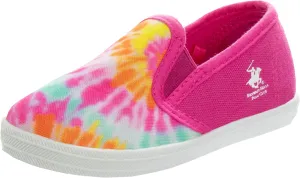 Beverly Hills Polo Club Girl's Slip-on Canvas Tie Dye Low-Top Sneakers
