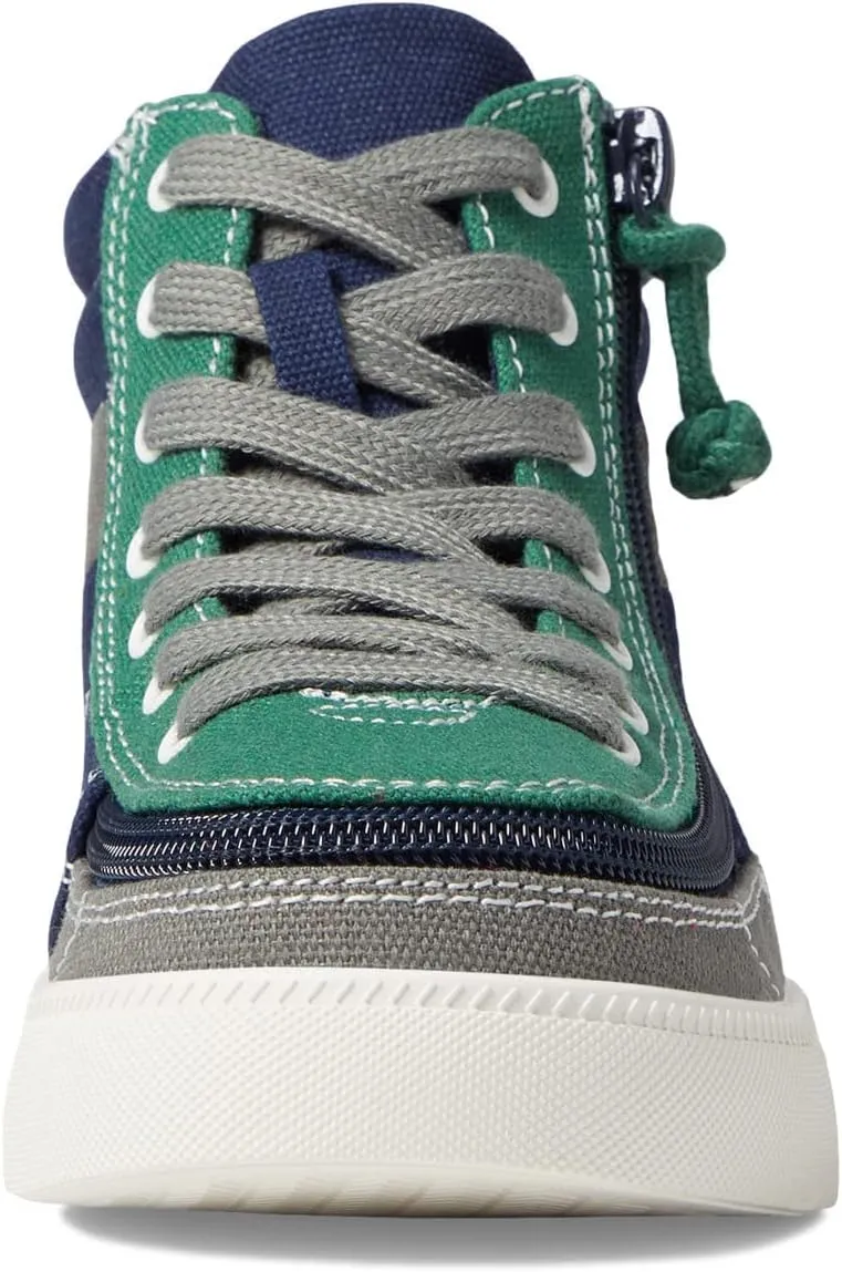 BILLY Footwear Kids Street High Top Sneakers for Toddlers ?C Canvas Upper ?C Padded Collar - Cushioned Footbed