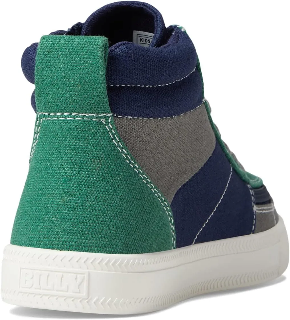 BILLY Footwear Kids Street High Top Sneakers for Toddlers ?C Canvas Upper ?C Padded Collar - Cushioned Footbed