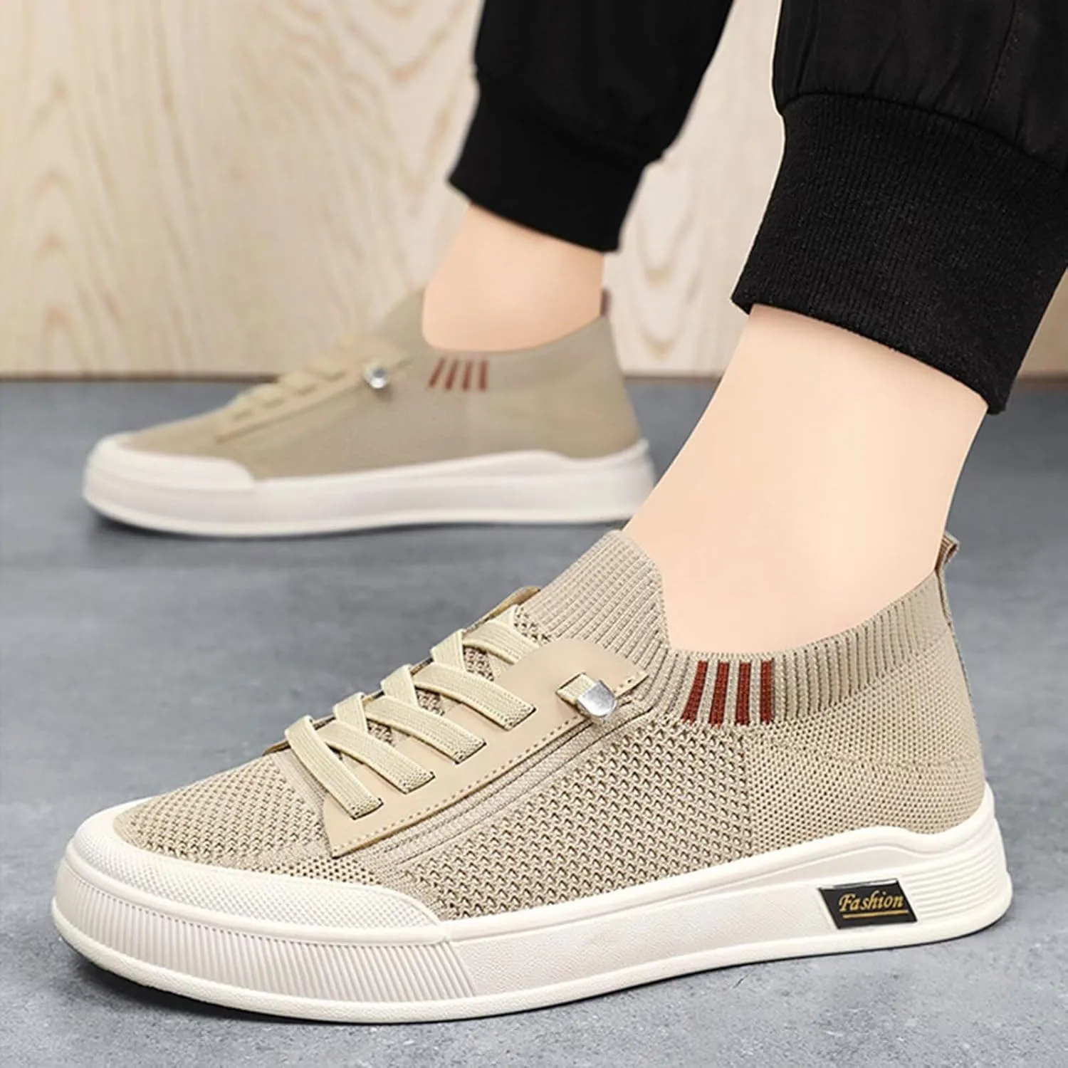 BNR Unisex Sock Sneakers Flat Shoes Barefoot Speed-Lace Pull-on Lightweight Casual Breathable Comfortable