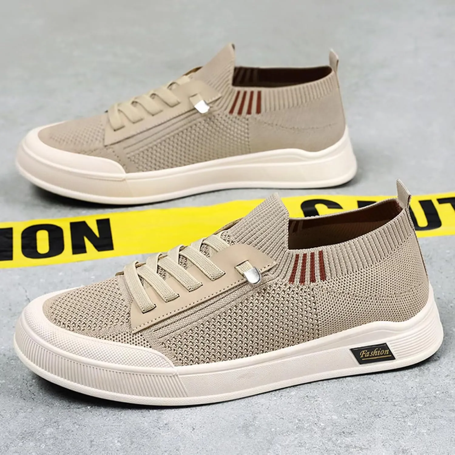 BNR Unisex Sock Sneakers Flat Shoes Barefoot Speed-Lace Pull-on Lightweight Casual Breathable Comfortable