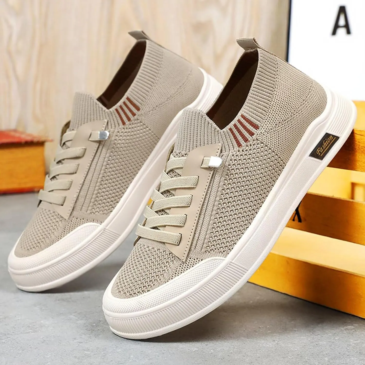 BNR Unisex Sock Sneakers Flat Shoes Barefoot Speed-Lace Pull-on Lightweight Casual Breathable Comfortable