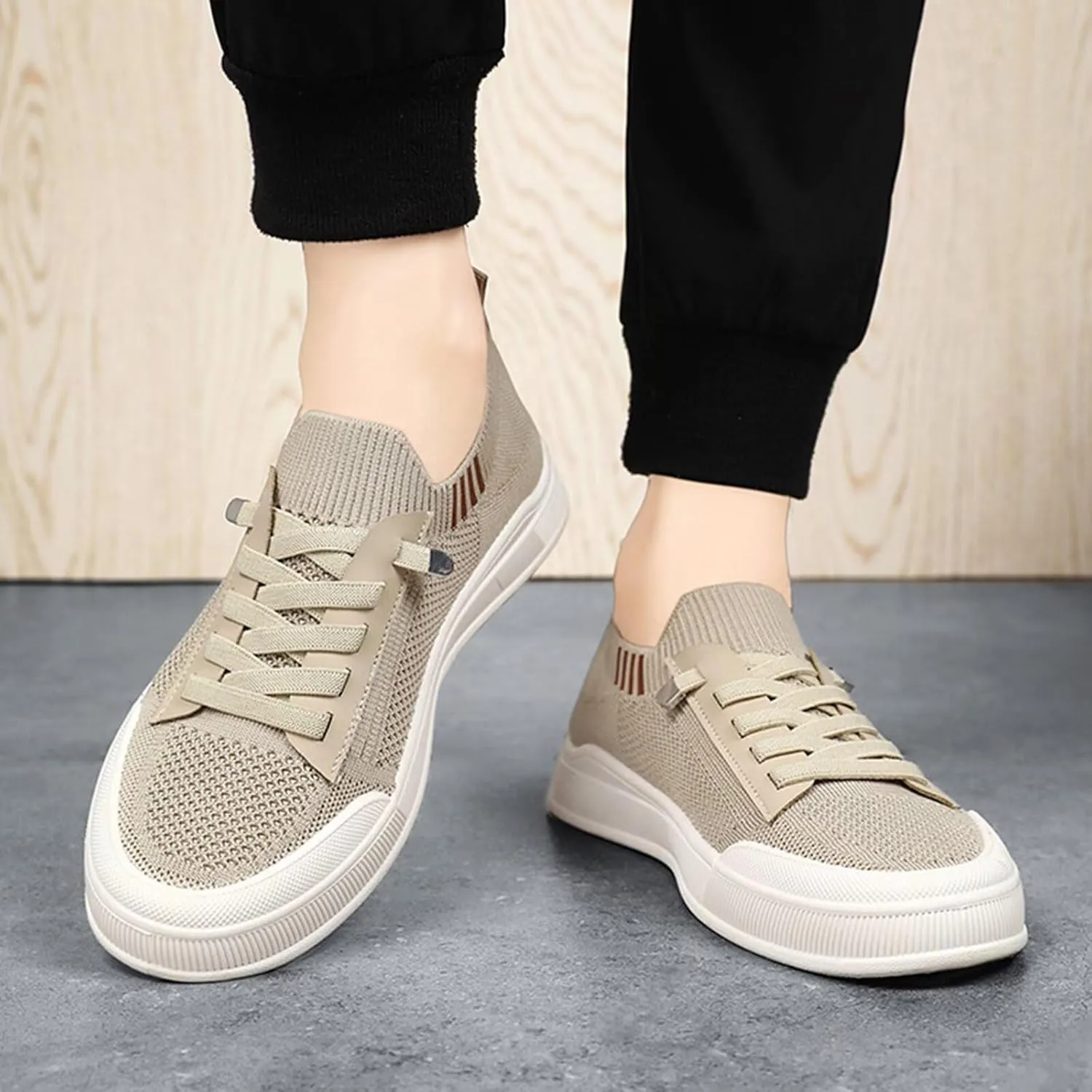 BNR Unisex Sock Sneakers Flat Shoes Barefoot Speed-Lace Pull-on Lightweight Casual Breathable Comfortable