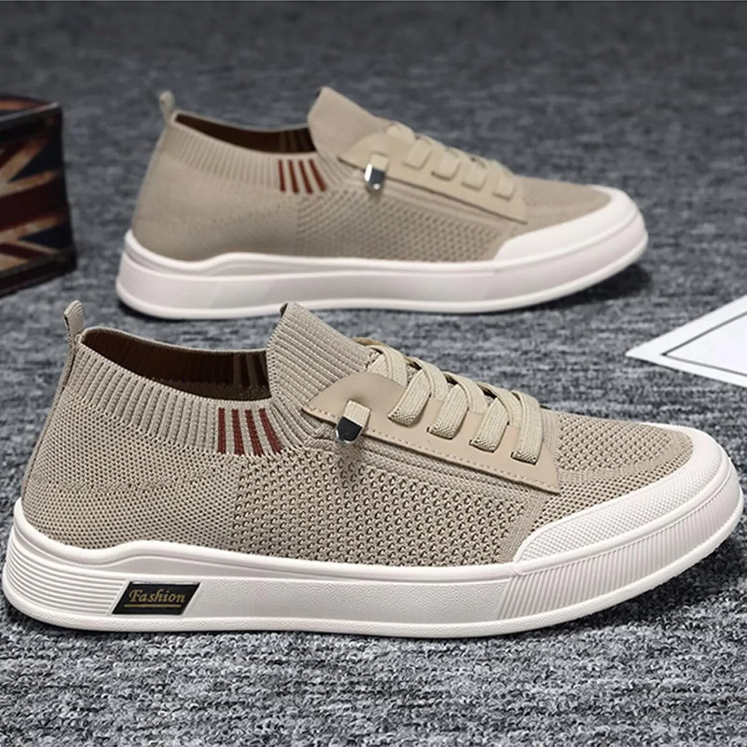 BNR Unisex Sock Sneakers Flat Shoes Barefoot Speed-Lace Pull-on Lightweight Casual Breathable Comfortable