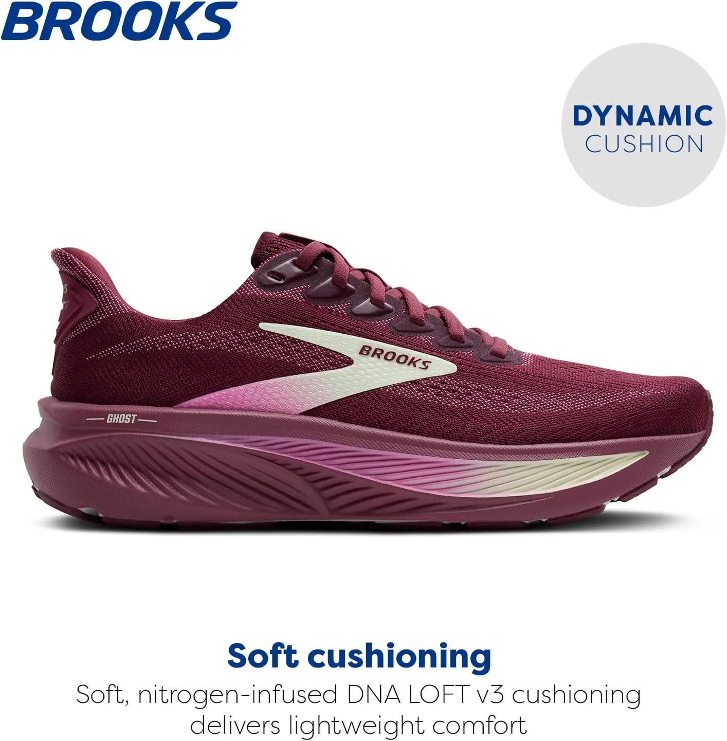 Brooks Womens Ghost 17 Neutral Running Shoe