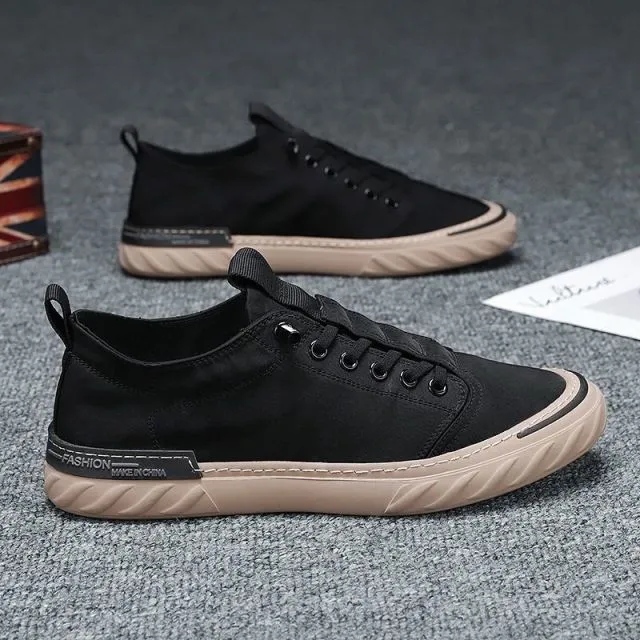 Canvas Men's Shoes Comfortable All-match Sneakers Old Beijing Cloth Shoes Breathable Ice Silk Cloth Casual Sports Flats Loafers