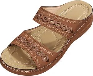 Cathalem Womens Orthopedic Sandals, Womens Summer Dressy Sandals Comfortable Flip Flops Arch Support Walking Sandals