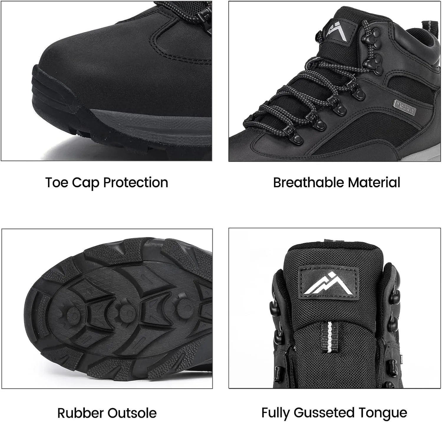 CC-Los Men's Waterproof Hiking Boots Outdoor Relaxed Fit Lightweight Size 7.5-14