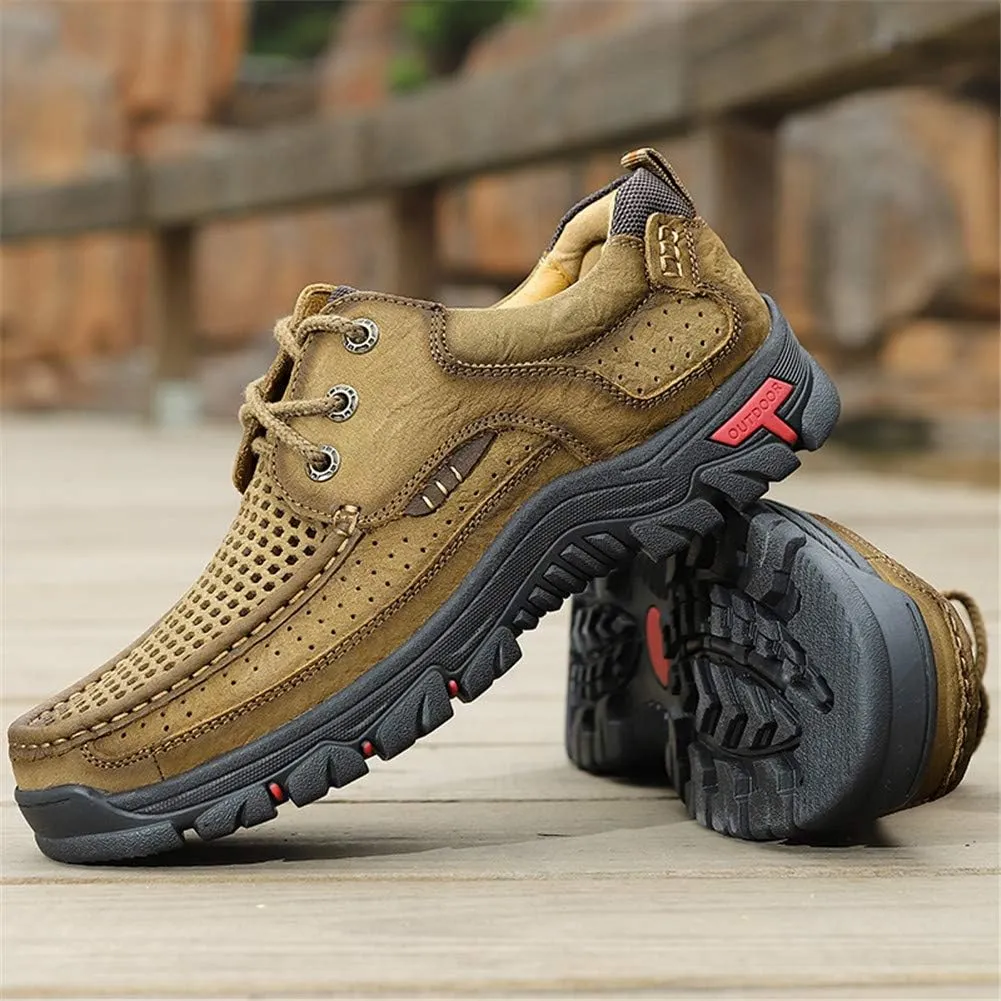 CHICLOVEY Men's High-Traction Grip Backpacking Shoes Summer Breathable Sneakers for Trekking Hiking