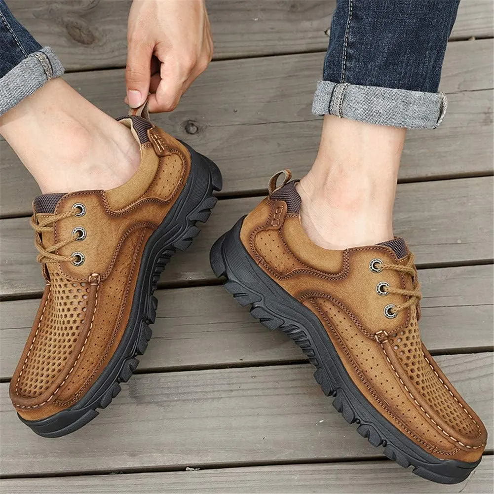 CHICLOVEY Men's High-Traction Grip Backpacking Shoes Summer Breathable Sneakers for Trekking Hiking