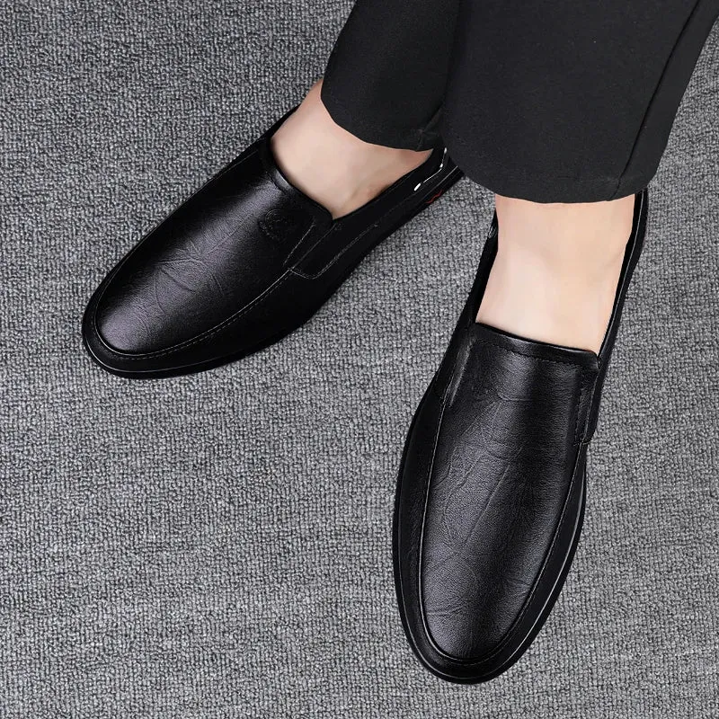 CLOHOO brand special edition two layer cowhide rubber sole handmade shoes business casual leather shoes men