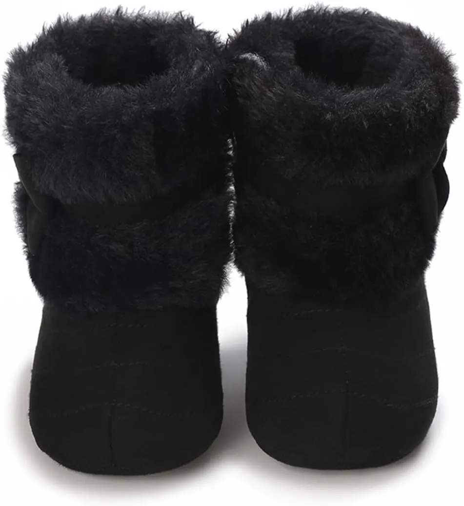 COSANKIM Newborn Baby Girls Boys Boots Soft Anti-Slip Sole Warm Winter Snow Booties Toddler Infant Prewalker Shoes