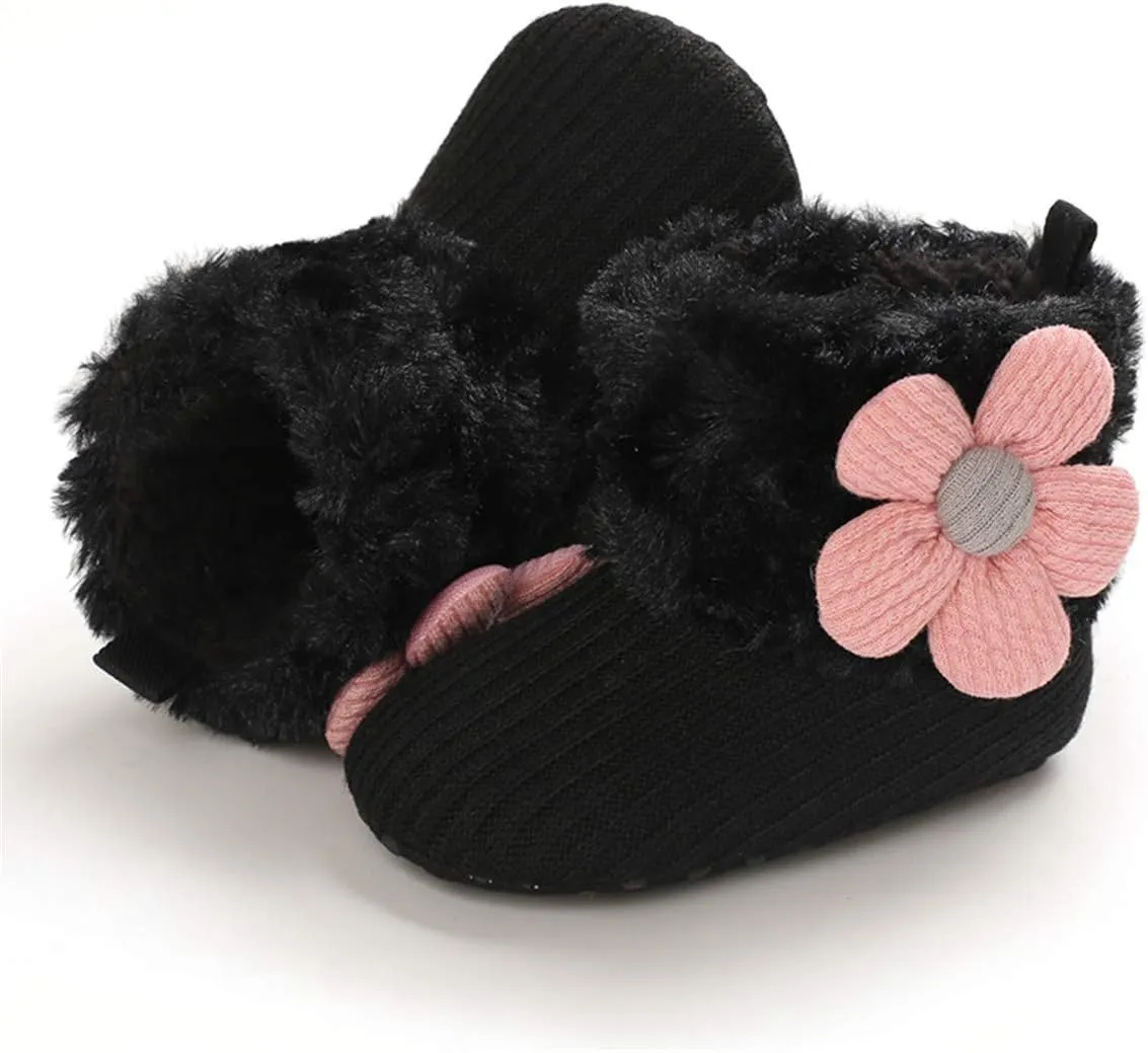 COSANKIM Newborn Baby Girls Boys Boots Soft Anti-Slip Sole Warm Winter Snow Booties Toddler Infant Prewalker Shoes