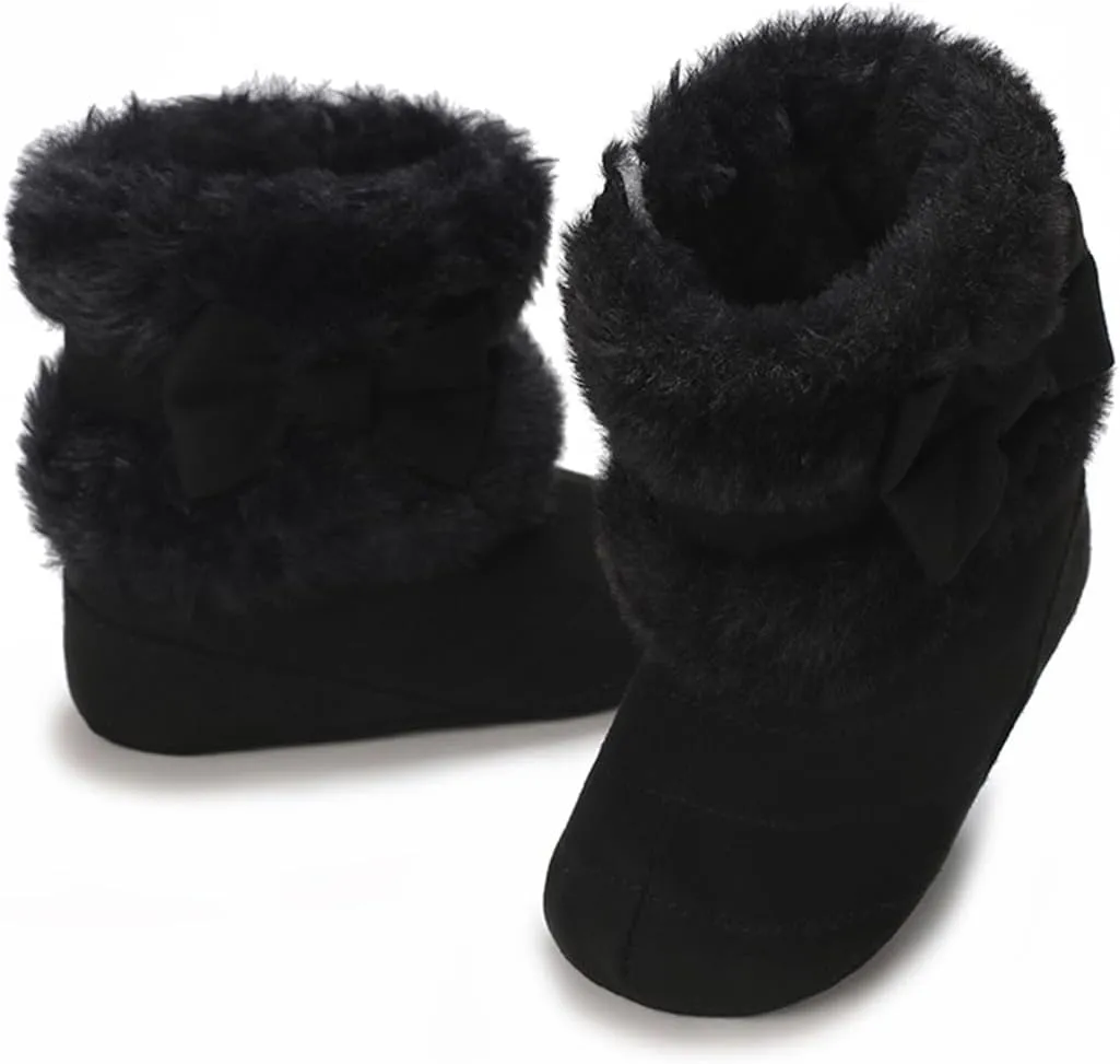 COSANKIM Newborn Baby Girls Boys Boots Soft Anti-Slip Sole Warm Winter Snow Booties Toddler Infant Prewalker Shoes