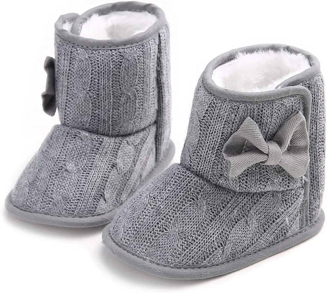 COSANKIM Newborn Baby Girls Boys Boots Soft Anti-Slip Sole Warm Winter Snow Booties Toddler Infant Prewalker Shoes