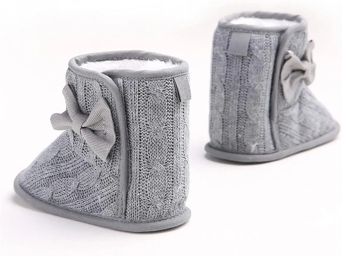COSANKIM Newborn Baby Girls Boys Boots Soft Anti-Slip Sole Warm Winter Snow Booties Toddler Infant Prewalker Shoes