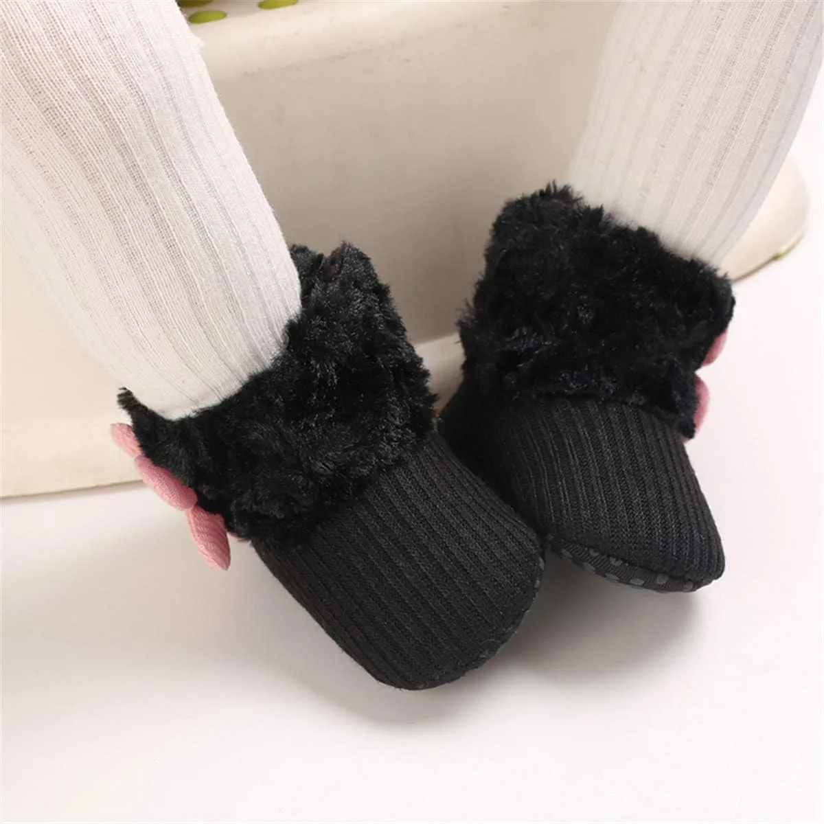 COSANKIM Newborn Baby Girls Boys Boots Soft Anti-Slip Sole Warm Winter Snow Booties Toddler Infant Prewalker Shoes